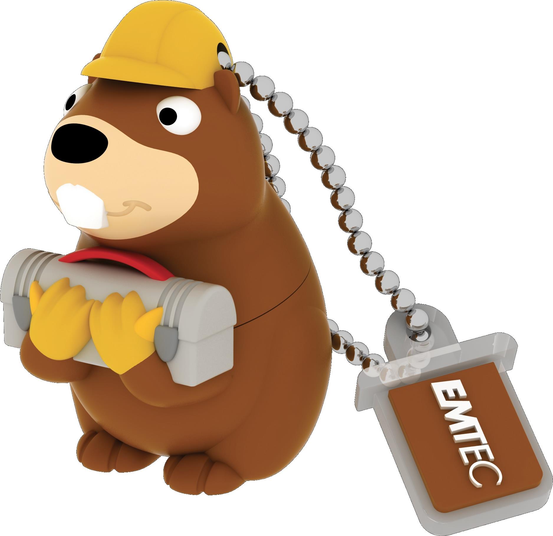 EMTEC PenDrive USB 2.0 8 GB Emtec Building Beaver